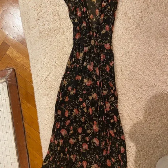 Reformation 'Laura' Floral Wrap Dress - Size 0 - Picture 3 of 4